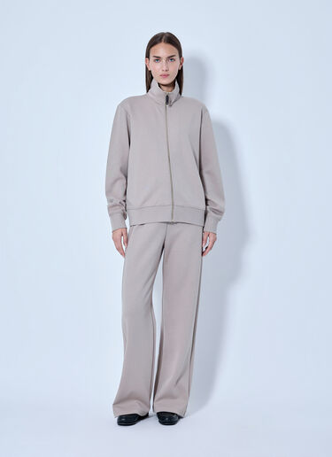 LN-CC® - Max Mara: High-Neck Zip Sweatshirt - Beige Max Mara High-Neck Zip Sweatshirt Beige max0266111
