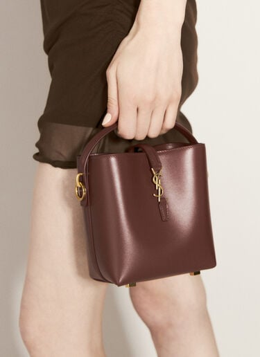 Saint Laurent Mini Le 37 Shoulder Bag Burgundy sla0256019