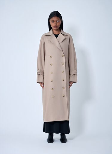 TOTEME Signature Trench Coat Beige tot0263006