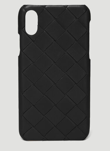 Bottega Veneta Intreccio iPhone X Case Black bov0239014