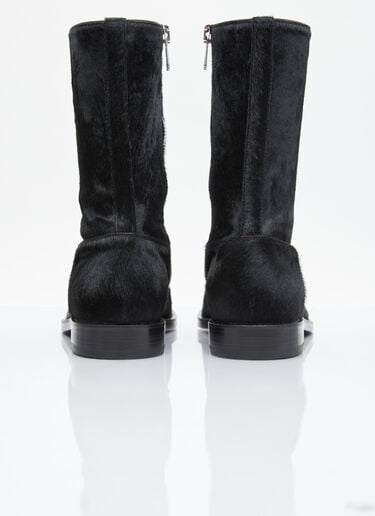 Dries Van Noten Ponyhair Boots Black dvn0154028