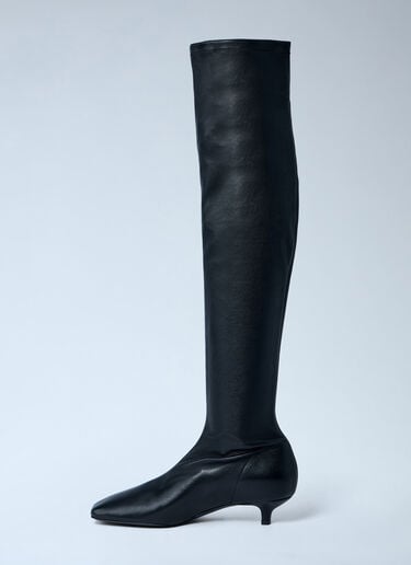 TOTEME Day Knee-High Boots Black tot0263050