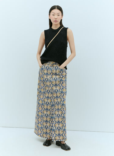 GANNI 브러싱 마감 알파카 O-넥 베스트 블랙 gan0255028