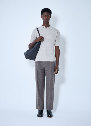 The Row Reggie Polo Top Beige row0160011