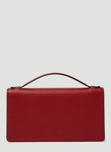 Valentino Logo Chain Handbag Red val0249045