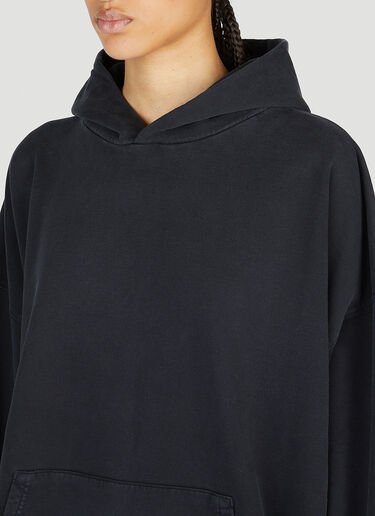 Balenciaga Large Fit Hooded Sweatshirt Black bal0253032