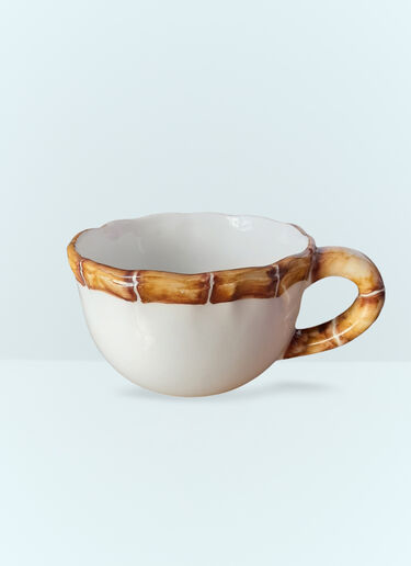 Les-Ottomans Set Of Two Bamboo Cappuccino Cups Multicolour wps0691392