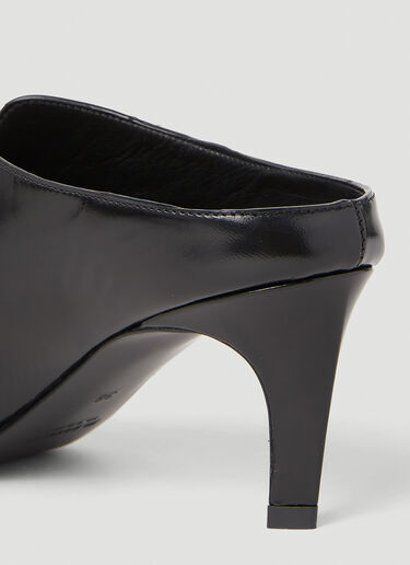 Jil Sander Metallic Arch 小猫跟穆勒鞋 黑色 jil0251041