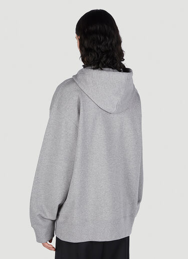 Acne Studios Face Patch Hooded Sweatshirt Grey acn0151018