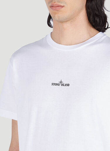 Stone Island 徽标印花 T 恤 白色 sto0152077