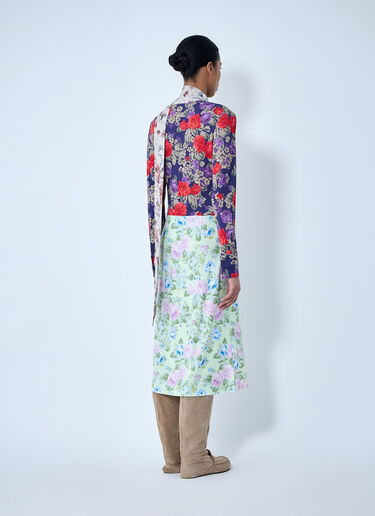 Acne Studios Floral Printed Midi Dress Purple acn0264024