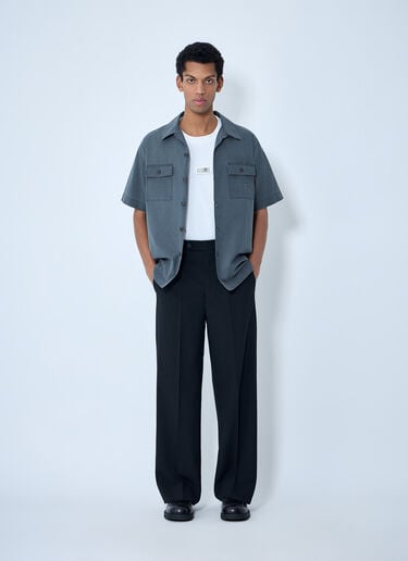 MM6 Maison Margiela Button-Down Utility Shirt Grey mmm0163014
