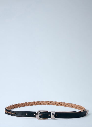 Our Legacy 2 cm Braided Belt Black our0164049