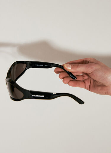 Balenciaga Fennec Oval Sunglasses Black bcs0354001