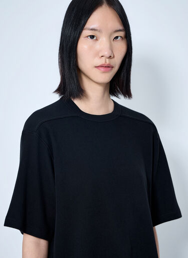 LN-CC® - Rick Owens: Cropped Brad T-Shirt - Black Rick Owens Cropped Brad T-Shirt Black ric0265030