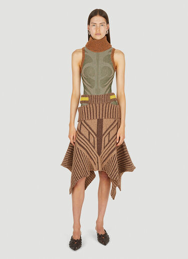 Paolina Russo Warrior Skirt Brown plr0250005