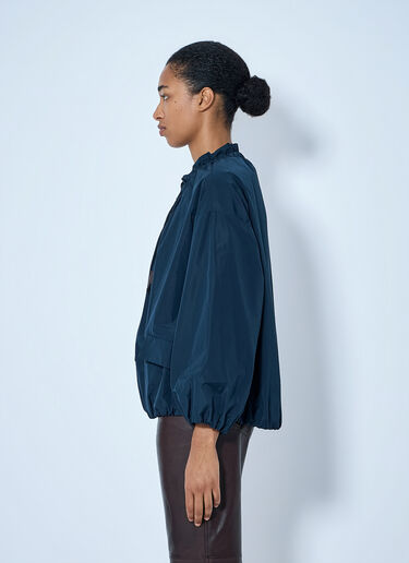 Max Mara Water-Repellent Taffeta Bomber Jacket Navy max0265204