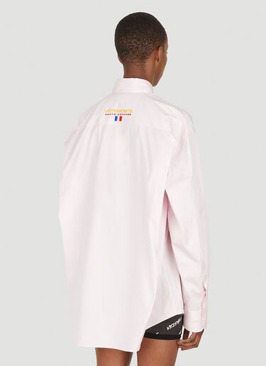 VETEMENTS Haute Couture Logo Shirt Pink vet0247014