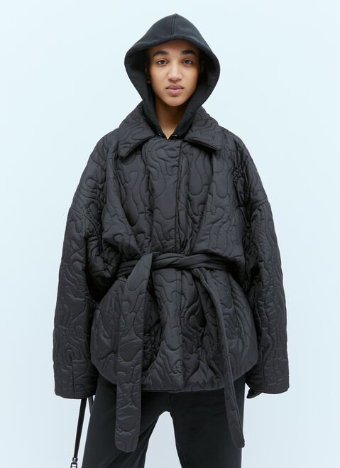 Rokh Barbara Quilted Coat Brown rok0254009