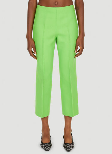 Gucci Pressed Pleat Pants Green guc0250045