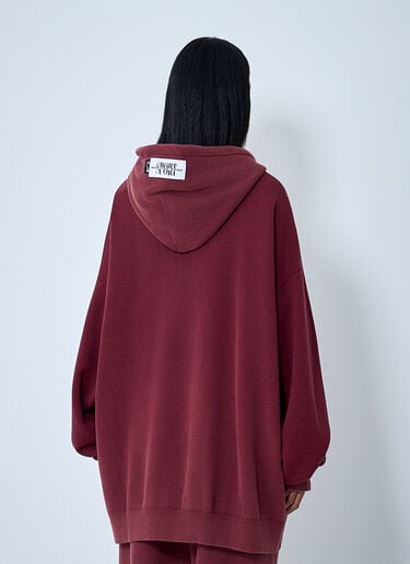 Nike x Martine Rose Logo Motif Hooded Zip-Up Sweatshirt Red nik0362112