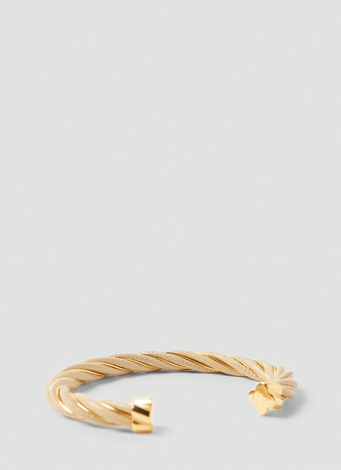 Bottega Veneta Twist Cuff Bracelet Beige bov0251127