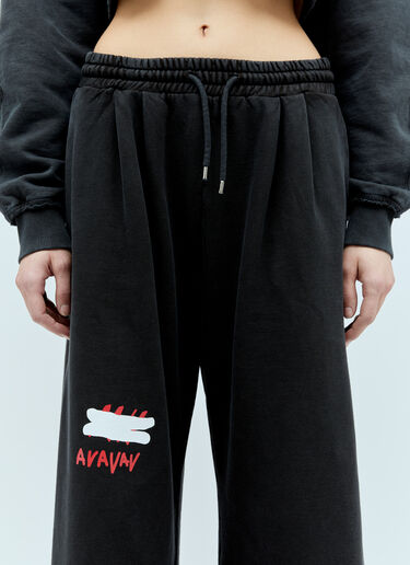 AVAVAV OG Logo Print Track Pants Black ava0255007