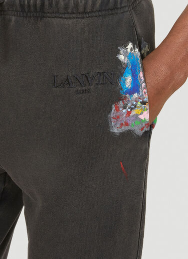 Lanvin x Gallery Dept. Logo Print Track Pants Black lag0148005