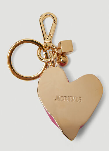 Jacquemus Le Porte Clés Coeur Keyring Pink jac0250053