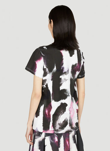 Alexander McQueen ペイントプリントTシャツ ブラック amq0251053