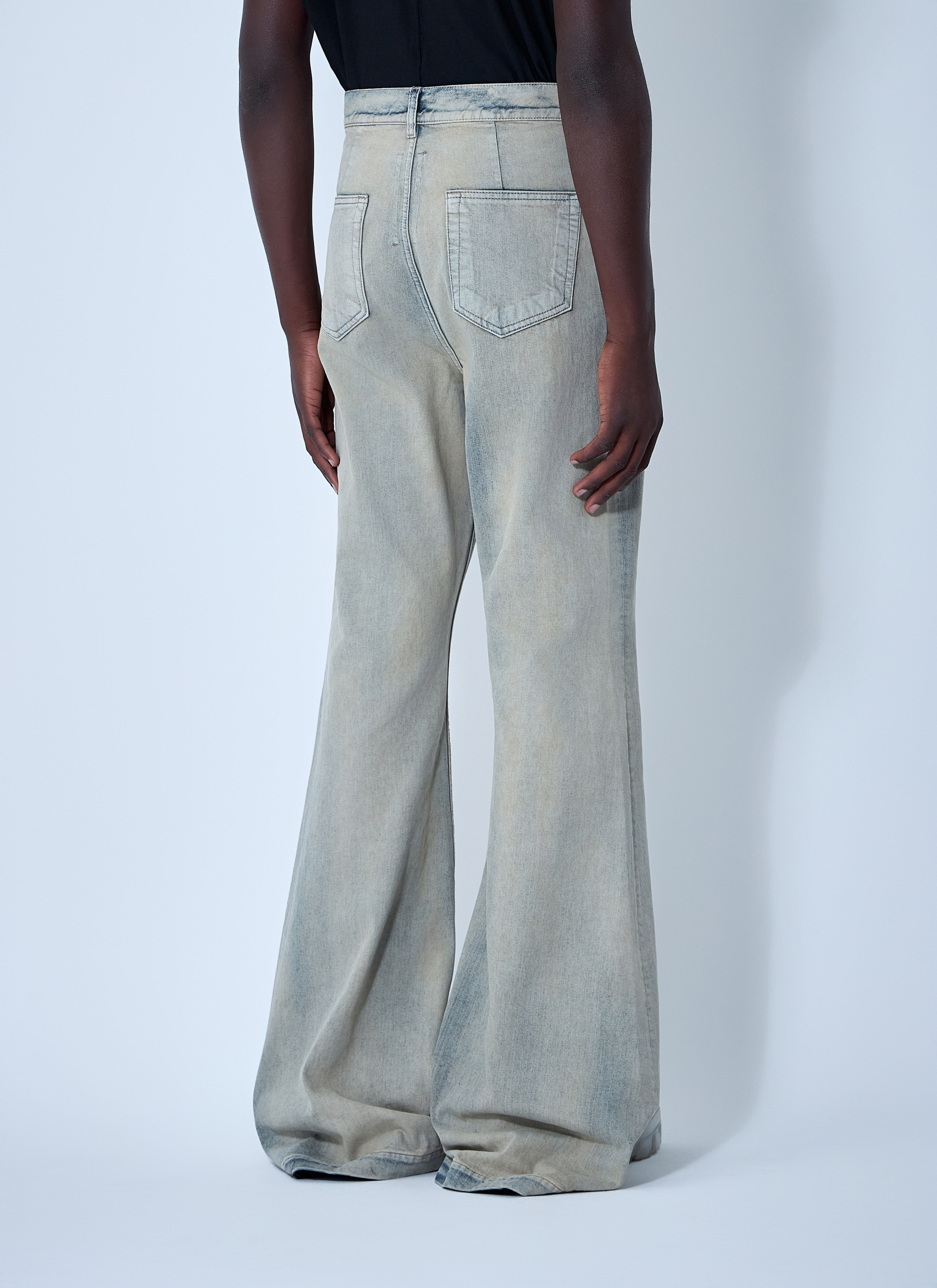 Rick Owens DRKSHDW Men's' Bolan Bootcut Jeans in White | LN-CC®