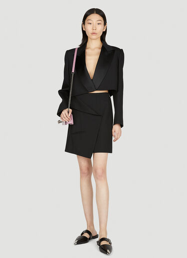 Wrap Front Skirt Alexander McQueen Wrap Front Skirt Black amq0251090