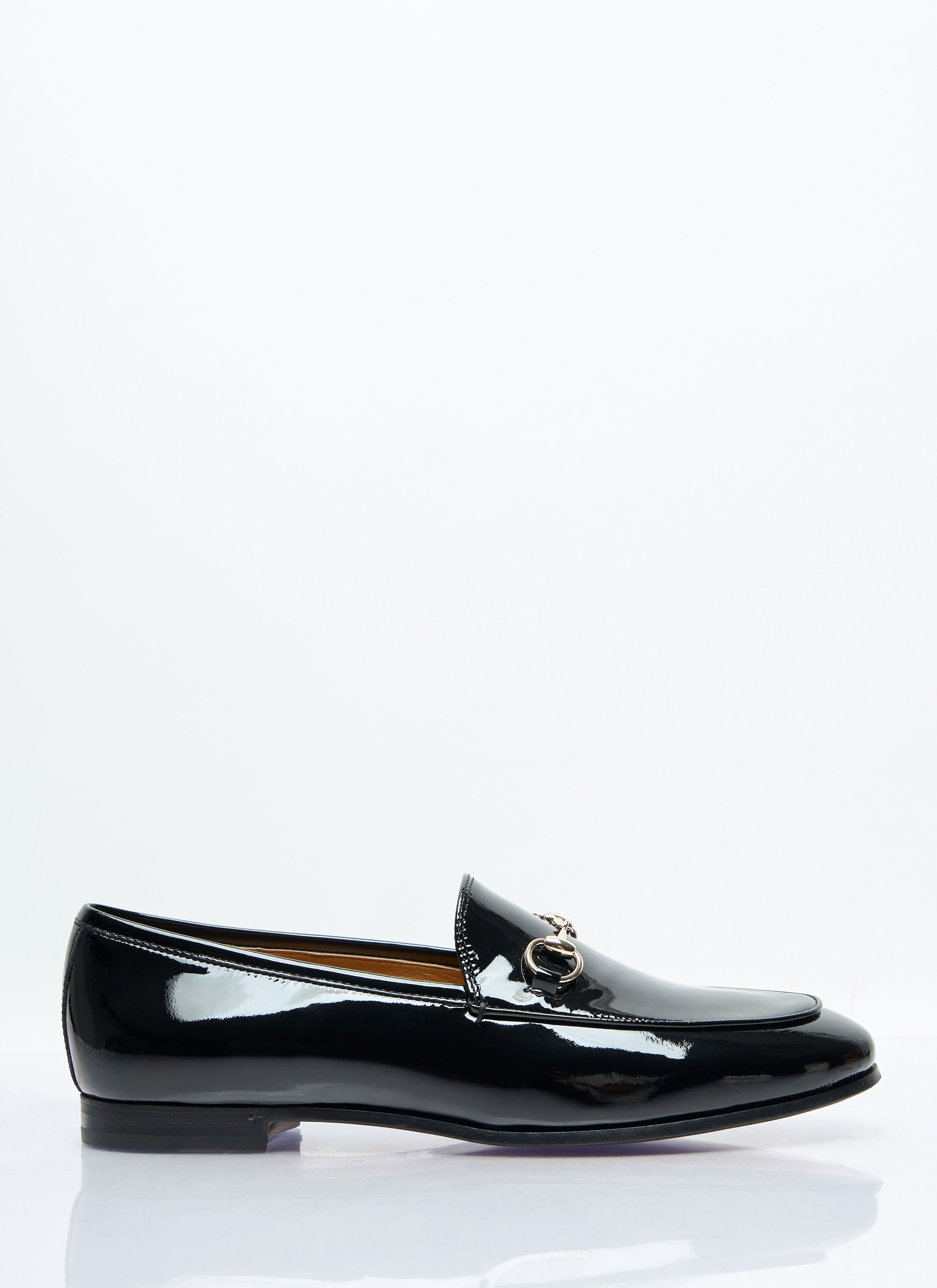 Gucci black jordaan loafers on sale
