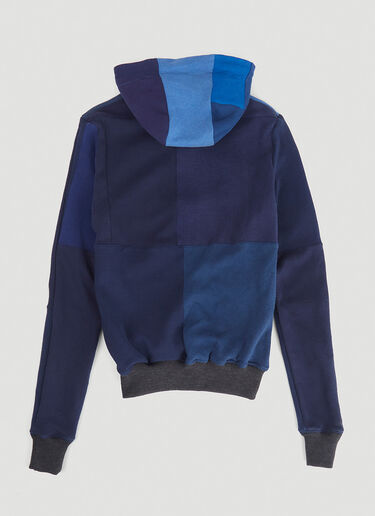DRx FARMAxY FOR LN-CC Monochromatic Deconstructed Panelling Hooded Sweatshirt Blue drx0346007