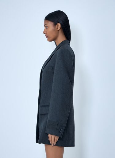 Alexander Wang Tailored Wool Blazer Dress Black awg0263010