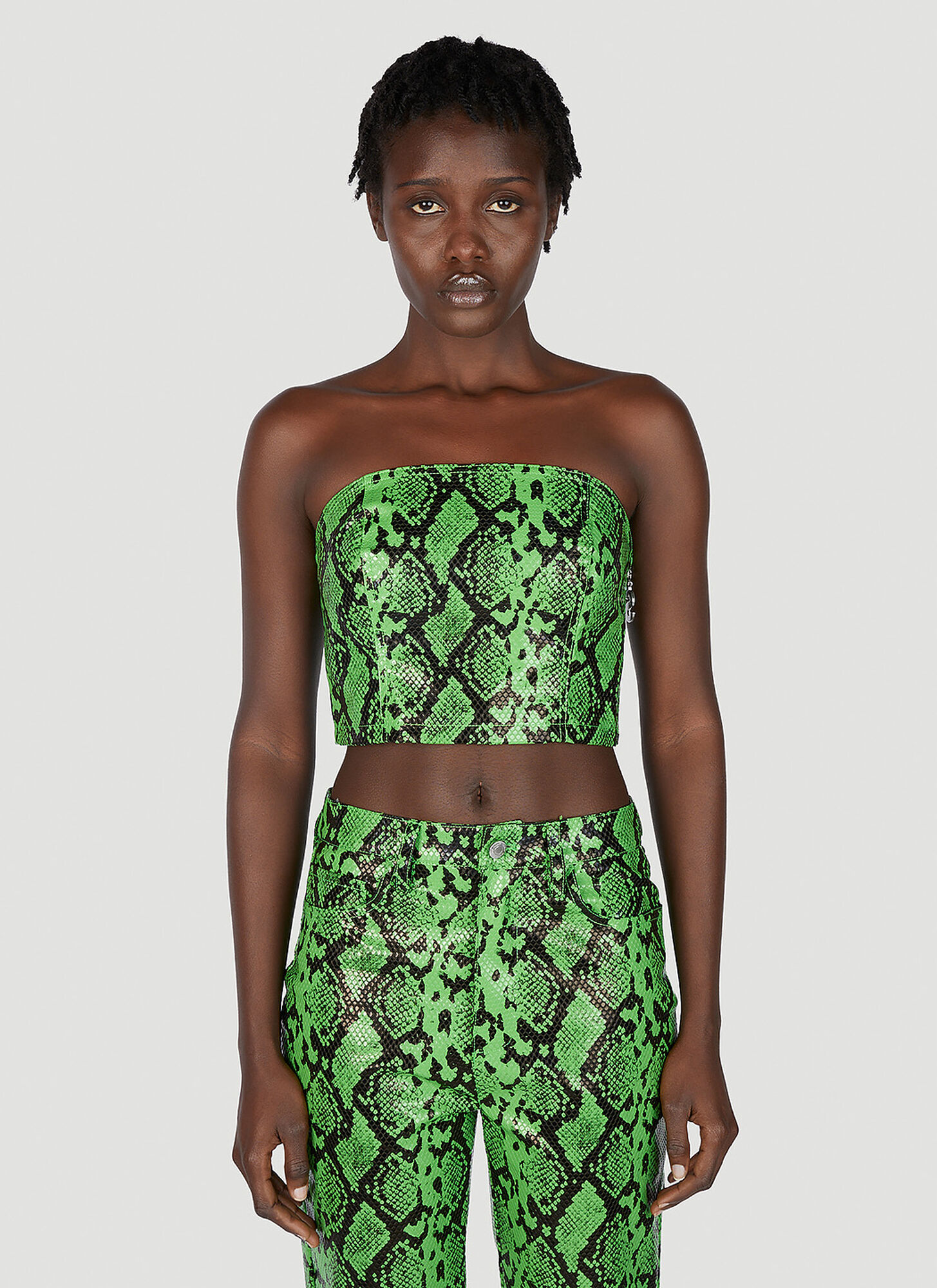 Simon Miller Twister Top In Grass Green In Green