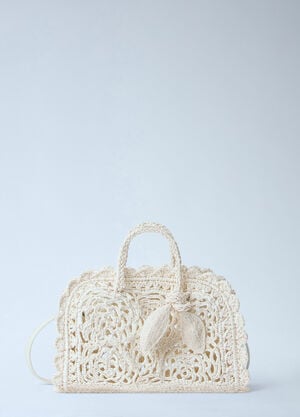 Jacquemus Le Petit Turismo Crochet Handbag White jac0264053