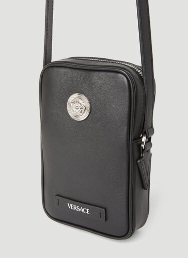 Versace メドゥーサ ビギー スモールクロスボディ バッグ ブラック ver0155030