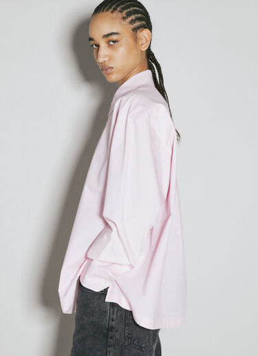 Alexander Wang 버튼 업 긴팔 셔츠 핑크 awg0255024