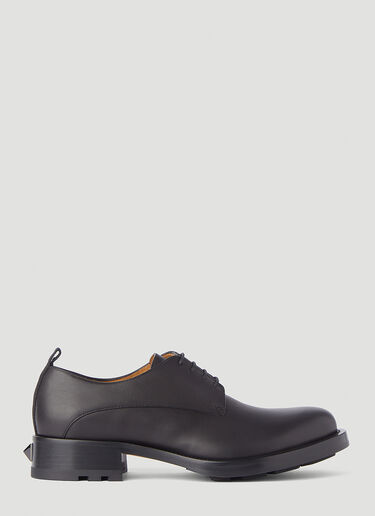 Valentino Roman Stud Derby Shoes Black val0145061