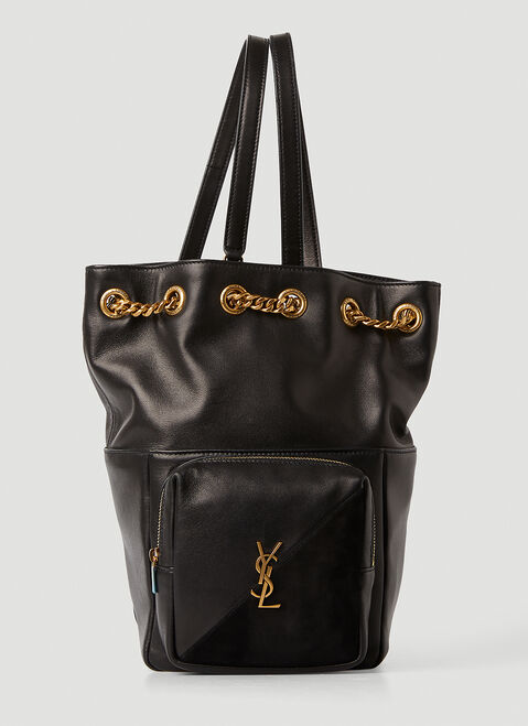 Rains Jamie Monogram Logo Backpack Black rai0354012