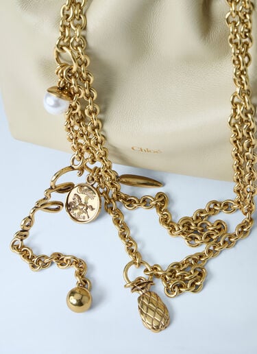 Chloé Mini Icons Chain Shoulder Bag Cream chl0263104