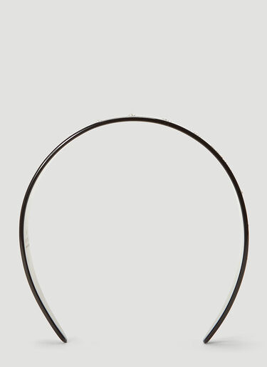 Gucci Crystal-Embellished Headband Black guc0241099