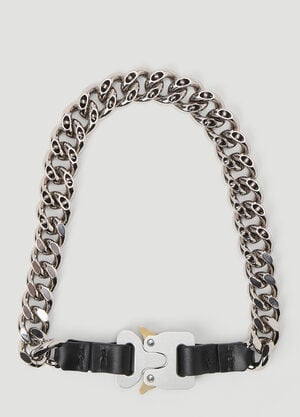 1017 ALYX 9SM Leather Chain Necklace Silver aly0144018