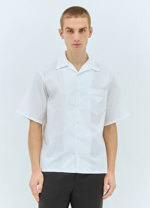 Walter Van Beirendonck Striped Short-Sleeve Shirt Light Blue wlt0160006