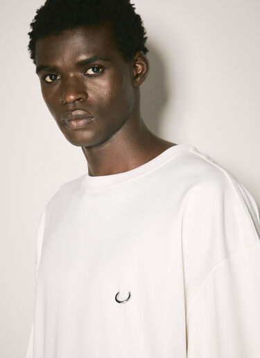 Mugler Pierced T-Shirt White mug0158010