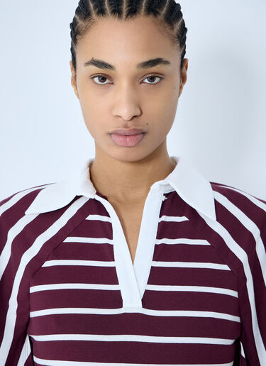 Fidan Novruzova Striped Polo Shirt Cape Black fid0259004
