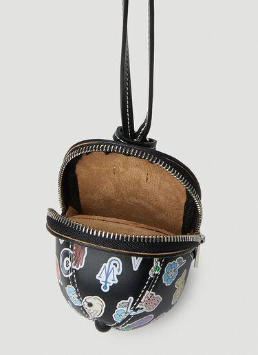 JW Anderson 贴纸迷你帽袋 黑色 jwa0251026