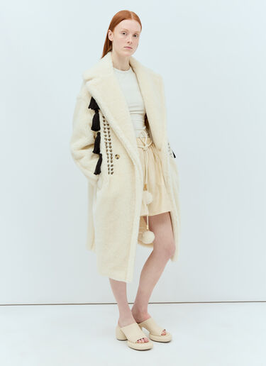 Max Mara Teddy Bear Icon Coat Cream max0255001