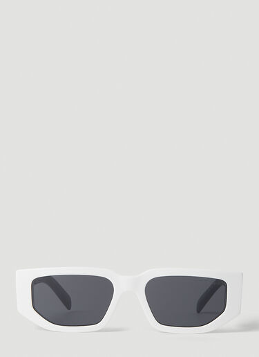 Prada D 形框太阳镜 白色 lpr0251004